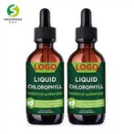 Gout klowofil likid sou etikèt prive